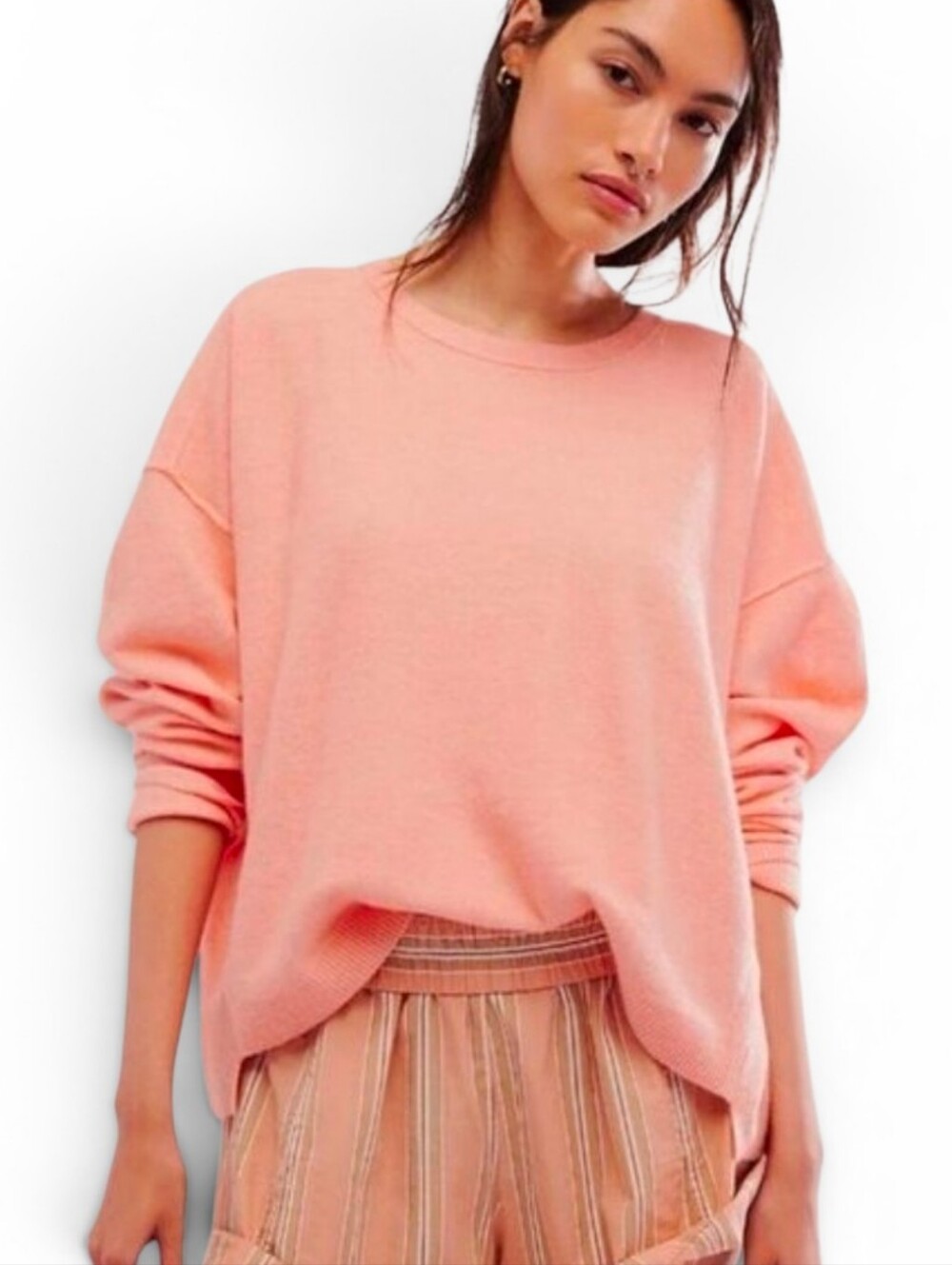 NWOT FREE PEOPLE Luna Slouchy Oversized Super Soft Pullover Sweater - Medium